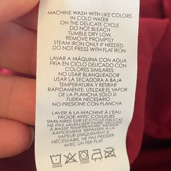 cAbi Ava Dark Red / Burgundy Straight Leg Trousers / Dress Pants  Size 4 - Picture 8 of 14